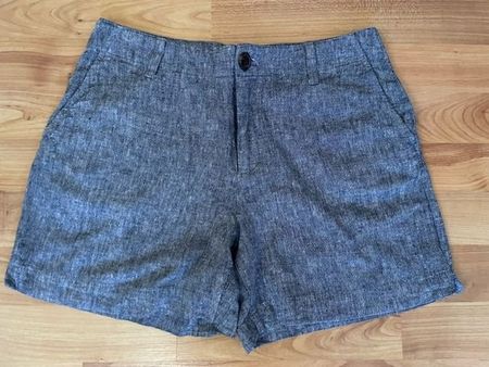 Leinen Shorts, blaugrau, Grösse 36, NEU,
