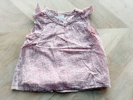 Blusenshirt Rosa geblümt, Gr. 92, NEUWERTIG!
