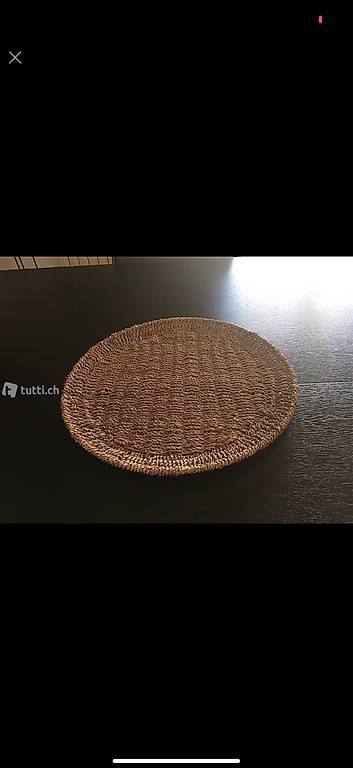Teller: Centrotavola Piatto in cera e in vimini – Gebraucht aus massagno von sar_8cdn 2