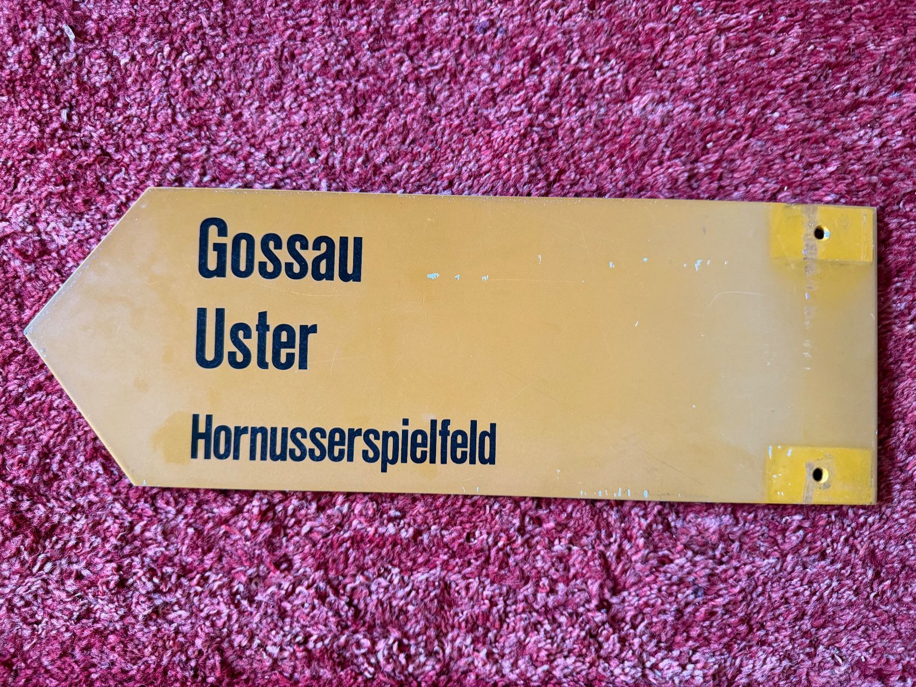 Ecriteaux: Wegweiser Gossau Uster Hornusserfeld – D'occasion à Adetswil par Smita