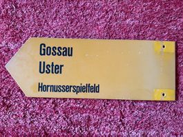Wegweiser Gossau Uster Hornusserfeld