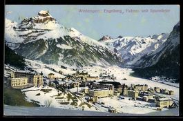 Engelberg, Teilansicht mit Hahnen und Sp