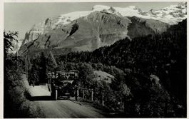 Engelberg Bergstrasse mit POSTAUTO NR. 2287..OW ca 1920!