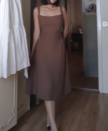 braunes Kleid zweilagig Grösse S/M ab 1 Fr.
