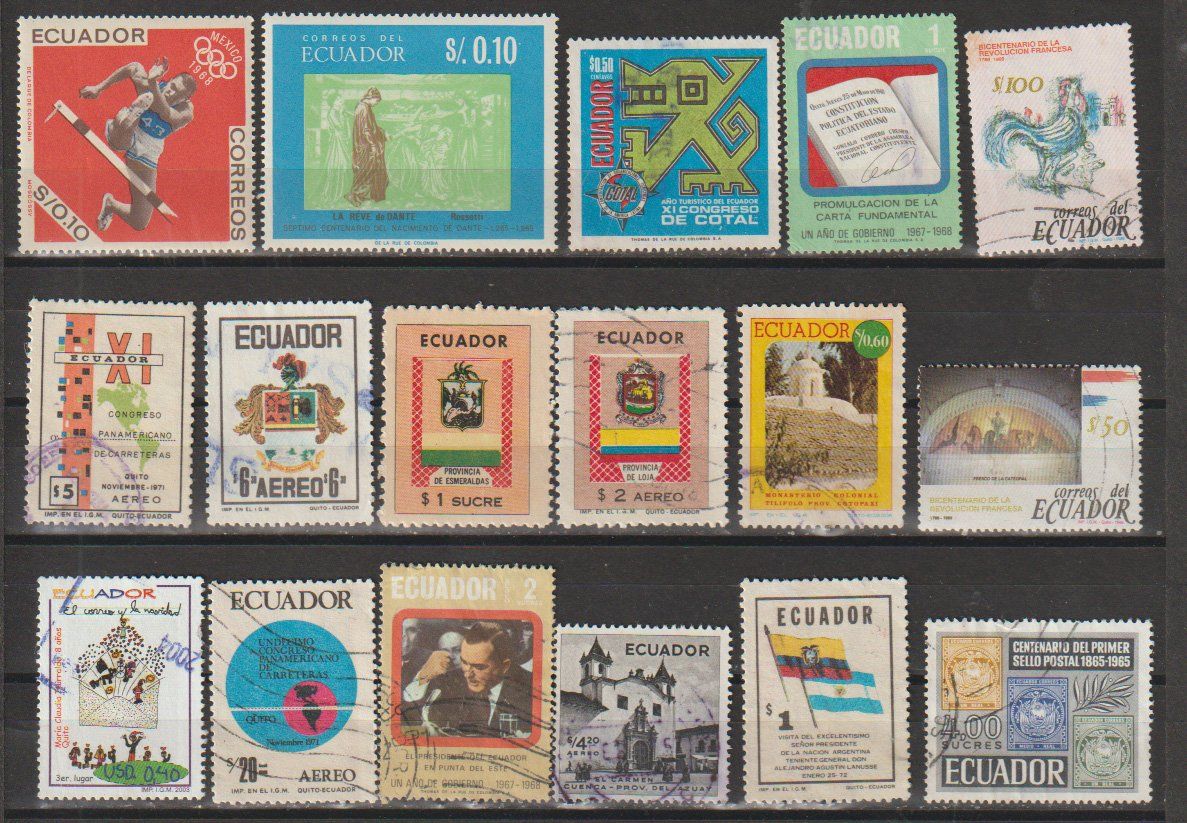 Alle Briefmarken: Équateur Collection – Gebraucht aus Crans-Montana von kira56 2
