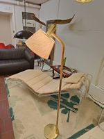 Stehlampe vintage Design goldig