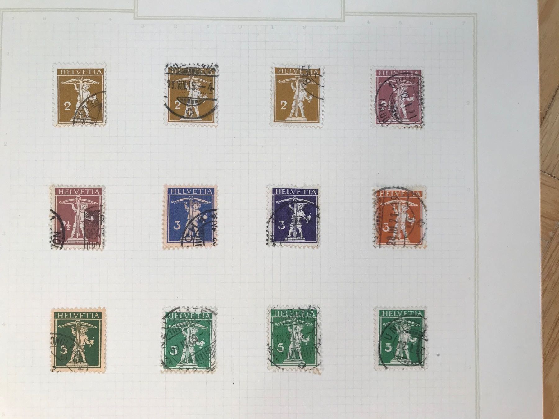 Tutti i francobolli: 1909-1933 Tellknabe mit Armbrust – Usato da stäfa venduto da brandy66 2