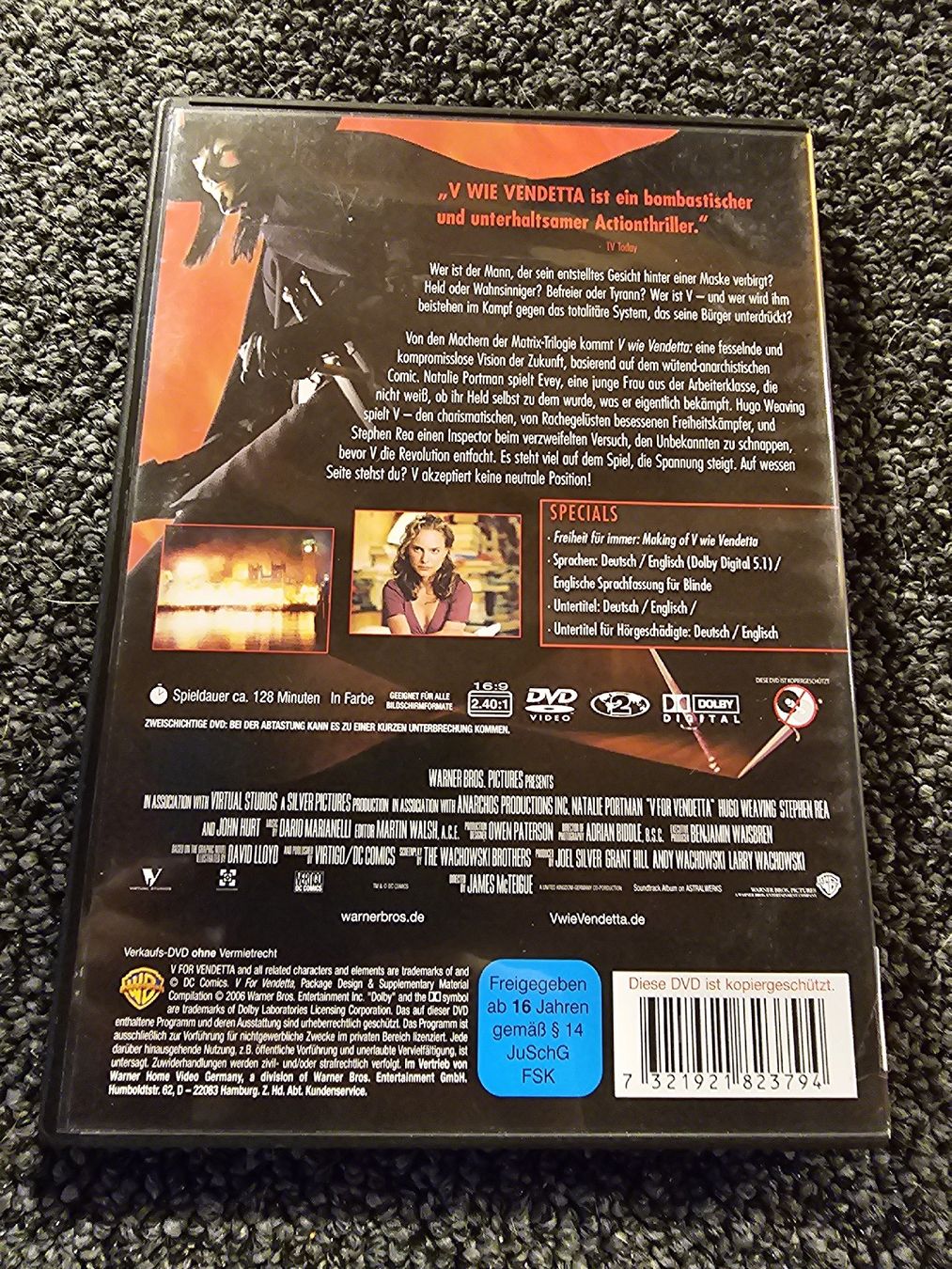 Tutti i DVDs: V wie Vendetta (21064) – Usato da Ruswil venduto da jan_bxl5 1
