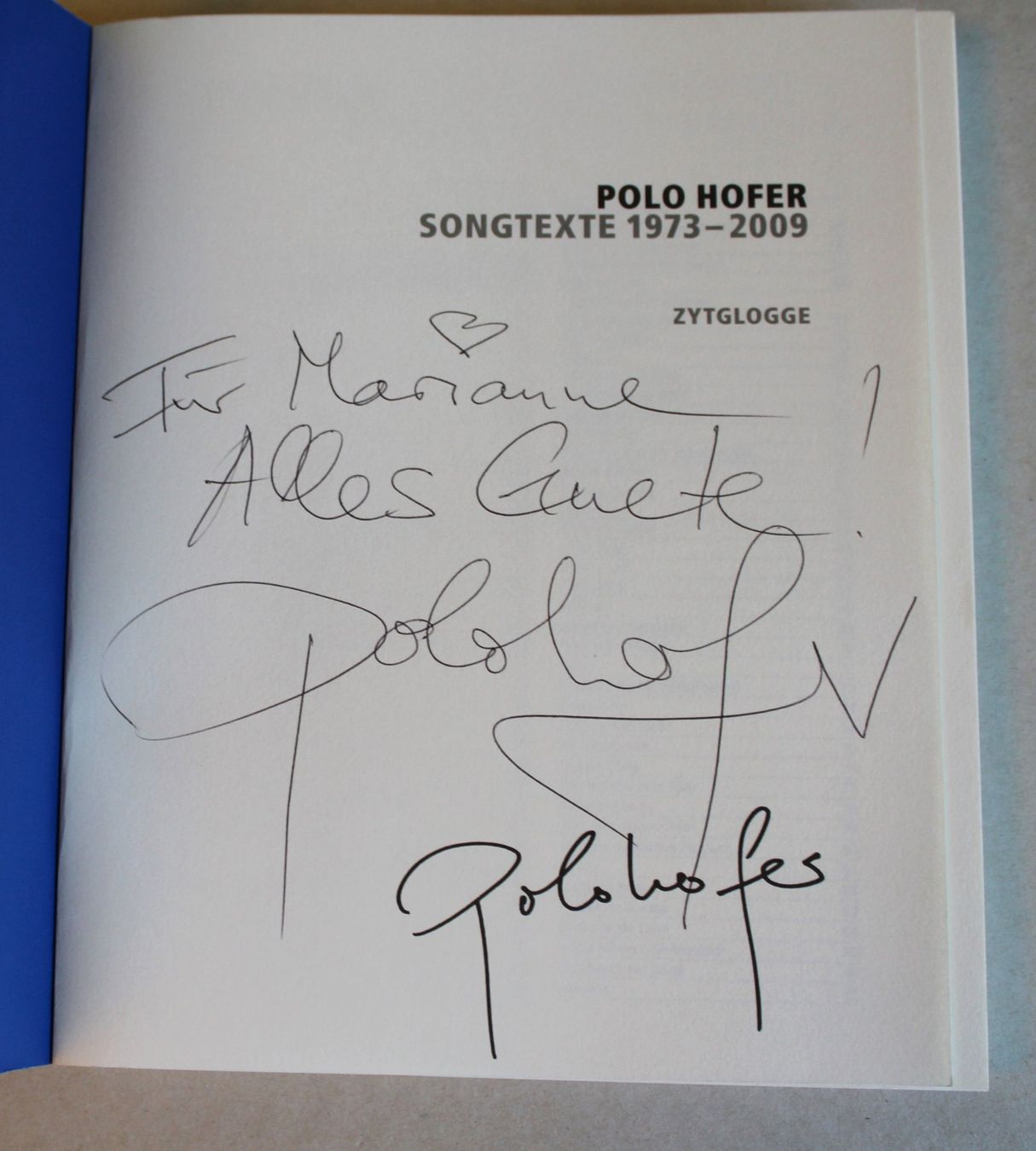 Libri: Polo Hofer / Songtexte 1973 - 2009 – Usato da Worblaufen venduto da Cookie23 5