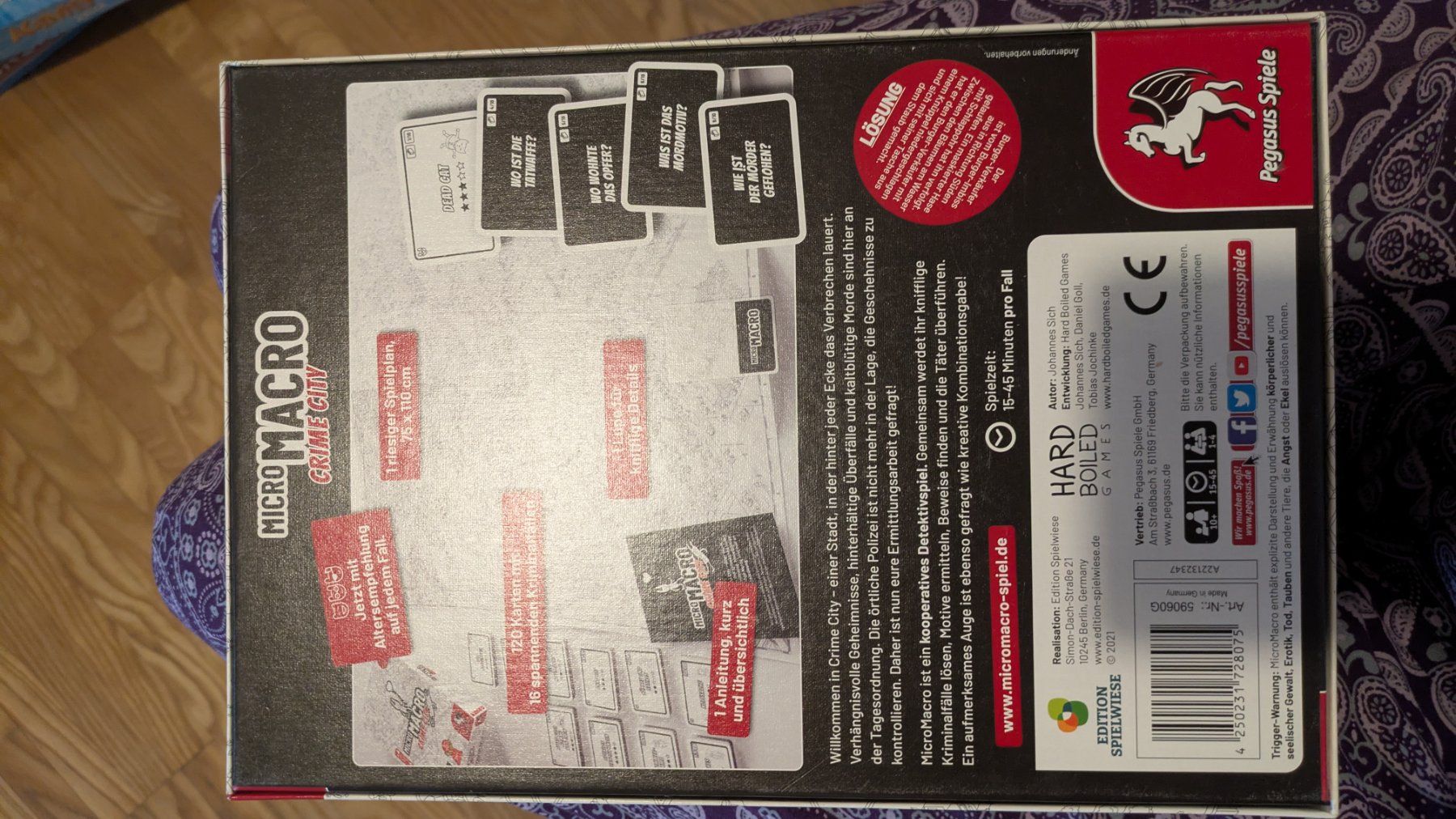 Pegasus Spiele Giochi: Micro Macro crime city – Usato da Lommis venduto da susannekoenig 1