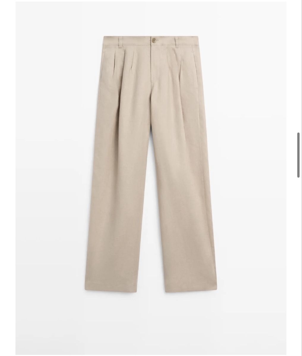 Massimo Dutti Pantaloni: Massimo Dutii 100% linen new with tags – Nuovo e nell'imballaggio originale da Bern venduto da aya_x22g