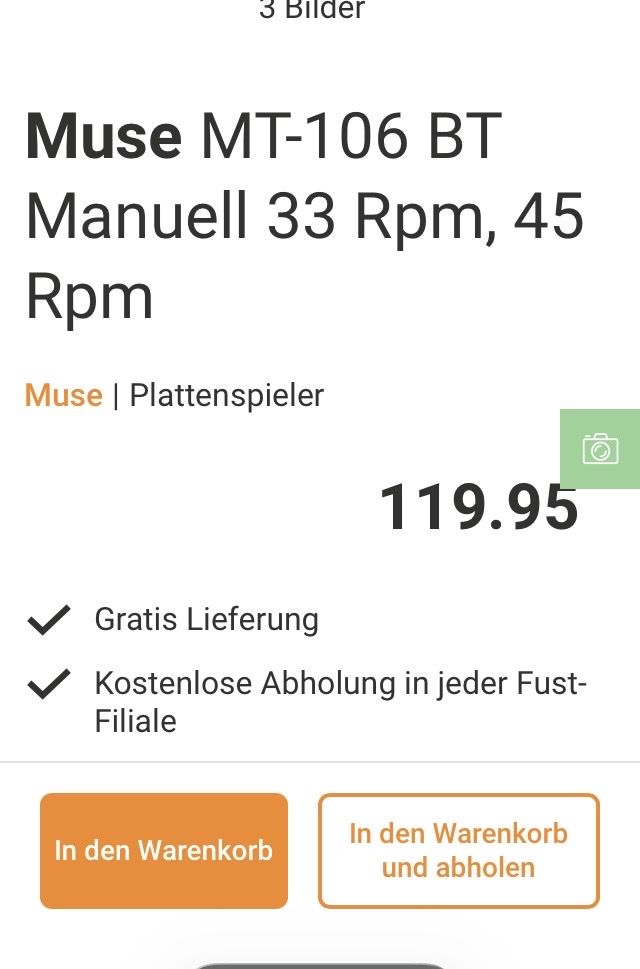 Plattenspieler: Plattenspieler Muse MT – Neu (gemäss Beschreibung) aus Zürich von Lou75 5