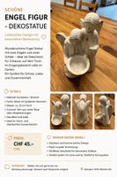 Engel Figur mit Schale weiss gold 25 cm guter Zustand