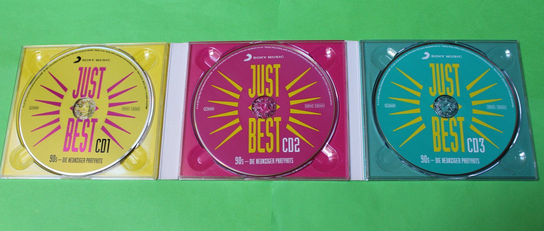 CD: JUST THE BEST - 90s-PARTY HITS 3CD 2012 – Usato da Tübach venduto da JamesStone 3