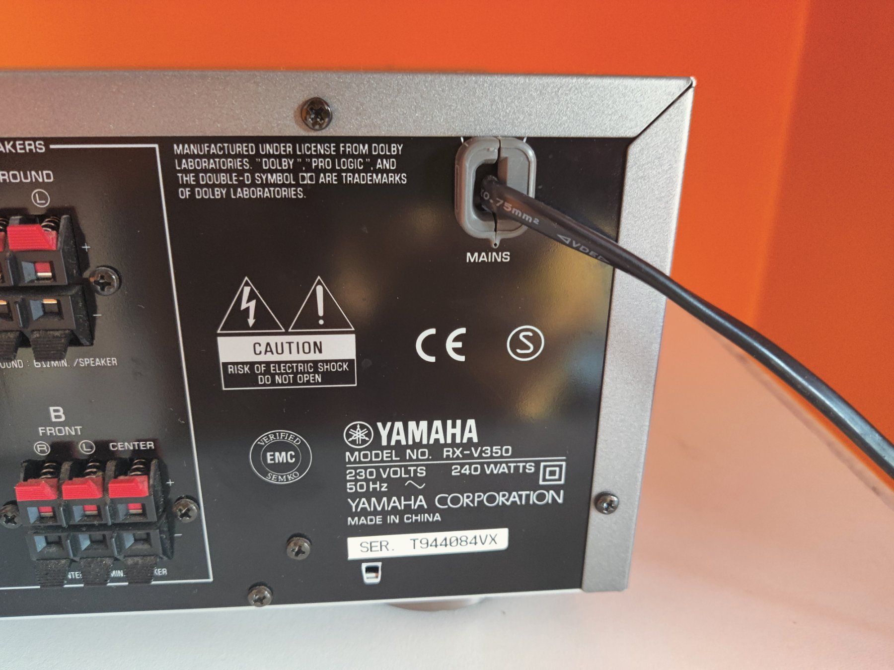 Yamaha Receiver: Yamaha RX-V350 Dolby Digital DTS AV Receiver – Gebraucht aus Viganello von XTECHSTOREX 6