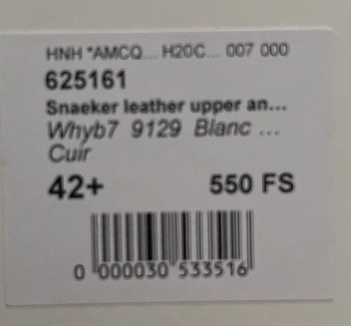 Alexander Mcqueen Scarpe da uomo: Alexander McQueen Sneaker weiss Leder Grösse 42+  – Usato da Utzenstorf venduto da mal_7kdz 3