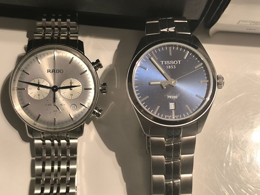 RADO Coupole Classic XL NTC Chronograph und Tissot PRC 100 1