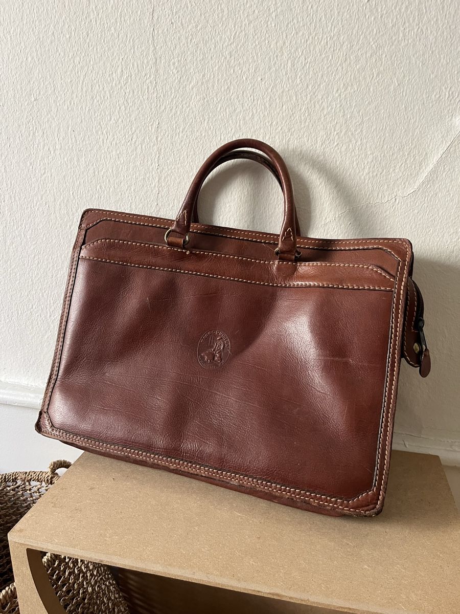Koffer & Taschen: Mallette en cuir marron  – Gebraucht aus La Chaux-de-Fonds von vert_j