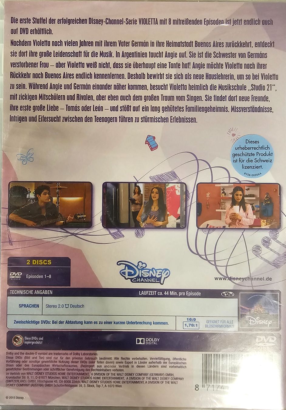 Alle DVDs: Violetta - Staffel 1 - Volume 1 – Neu und originalverpackt aus Wahlen b. Laufen von Cg10 1