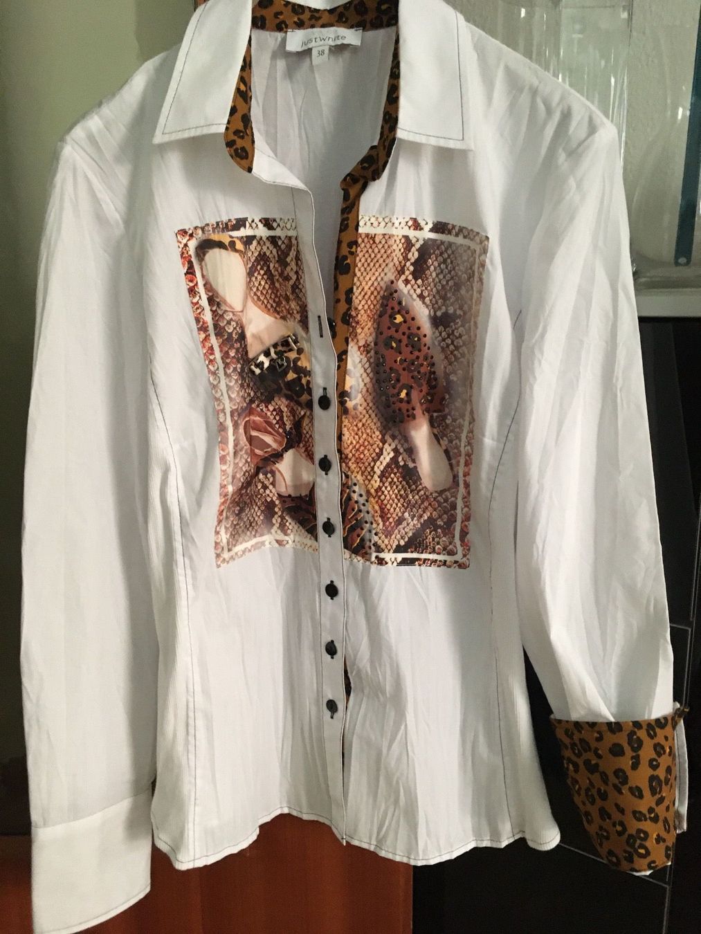 Camicette: Neue Bluse von Just White – Nuovo e nell'imballaggio originale da Lausen venduto da tiguan07 2