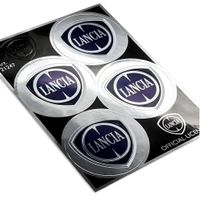 Lancia Naben Aufkleber Sticker 4 Stk. à 48mm Durchmesser