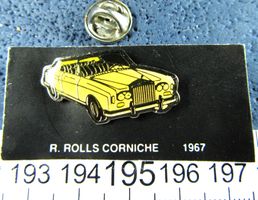 RR ROLLS ROYCE CORNICHE 1967 AUTO PIN GLASIERT