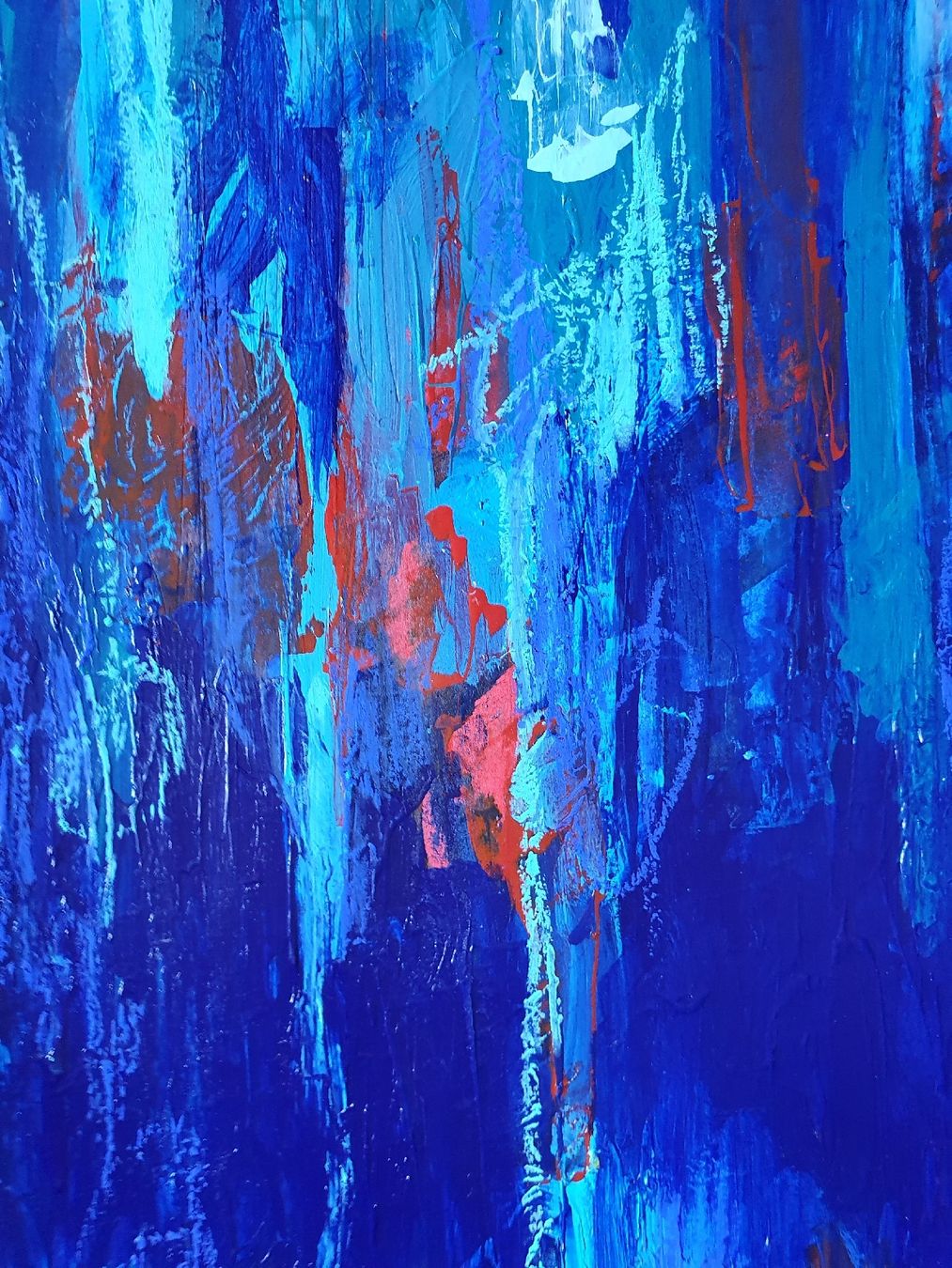 Gemälde: Abstraktes Bild auf Mixed Media Paper – Neu (gemäss Beschreibung) aus Wimmis von hel_m26m 4