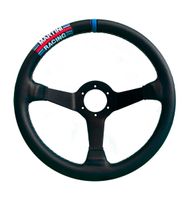 Martini Racing Lenkrad 350mm, Leder schwarz, bestickt NEU