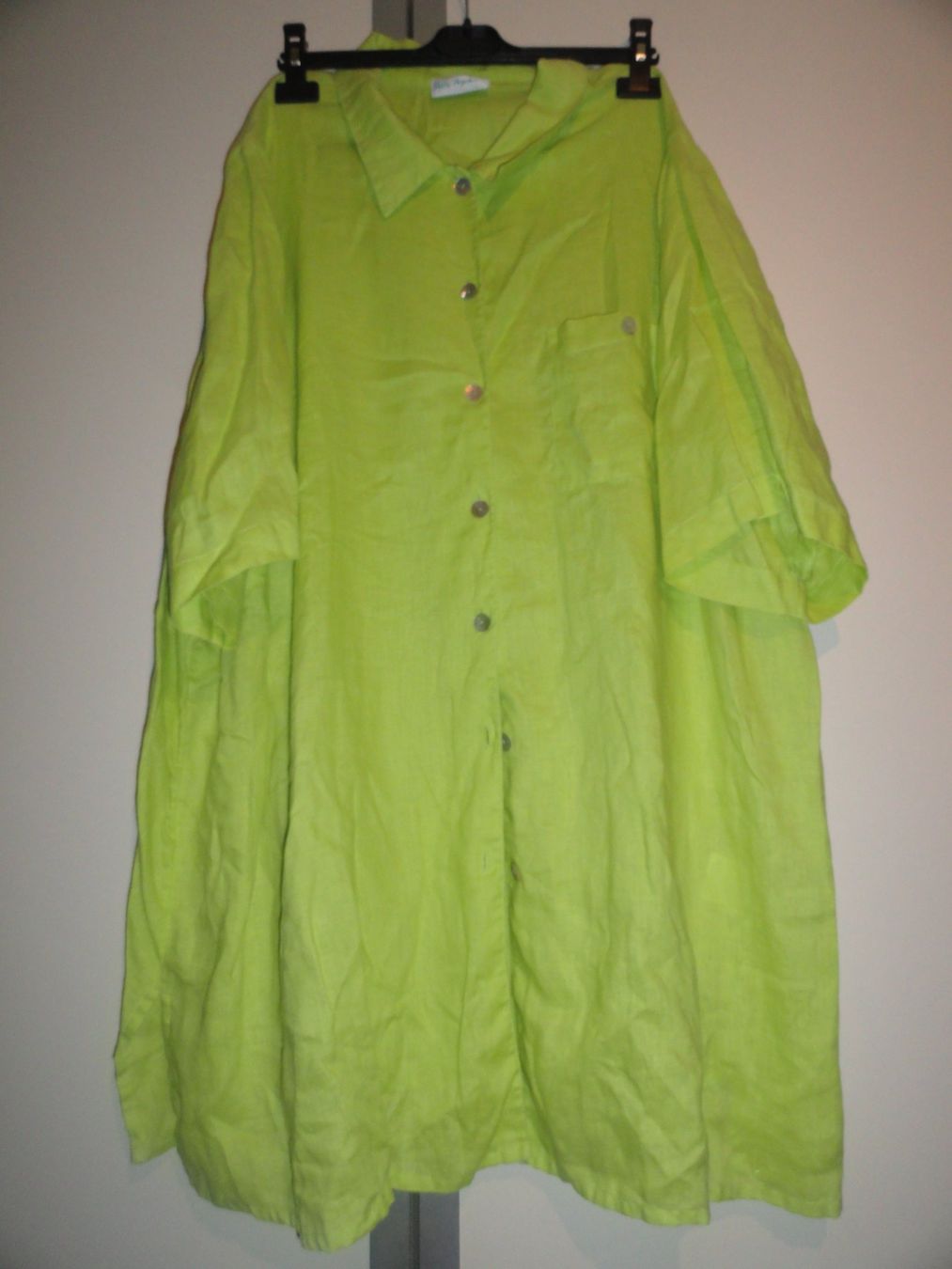 Ulla Popken Camicette: 100% LEINEN ULLA POPKEN LONG BLUSE GR. 54 /56 *** – Usato da Uetendorf venduto da bibibop