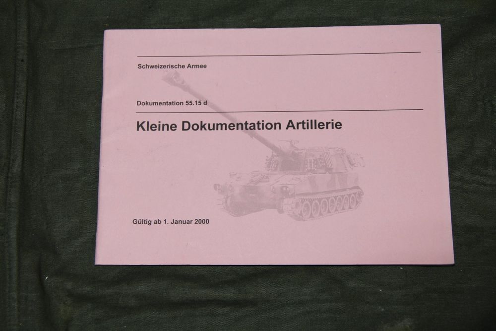 Artillerie kleine Dokumentation, 1. Jan. 2000, Dok. 55.15d (Defekt) in ...