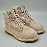 Bottes d'hiver Timberland rosa en cuir. Pointure 36