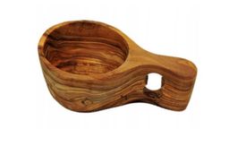 Extra große Kuksa aus Olivenholz – handgefertigte Holztasse