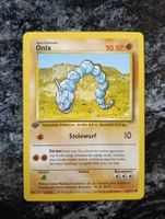 Pokemon  Base Set Onix 1 Edition guter Zustand