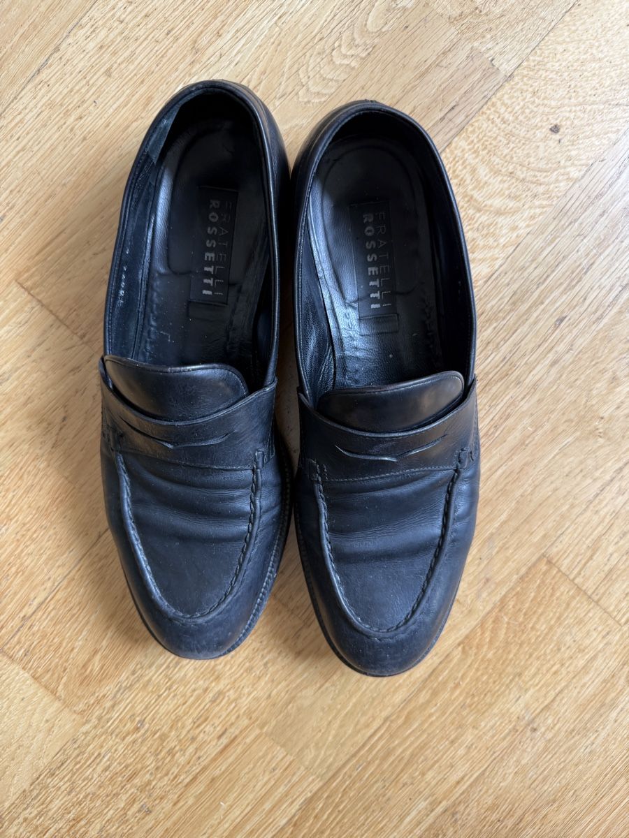 Fratelli Rossetti Scarpe da uomo: Loafers Franceschetti Black Leather Size 40 Used – Usato da Zürich venduto da kuengka 1
