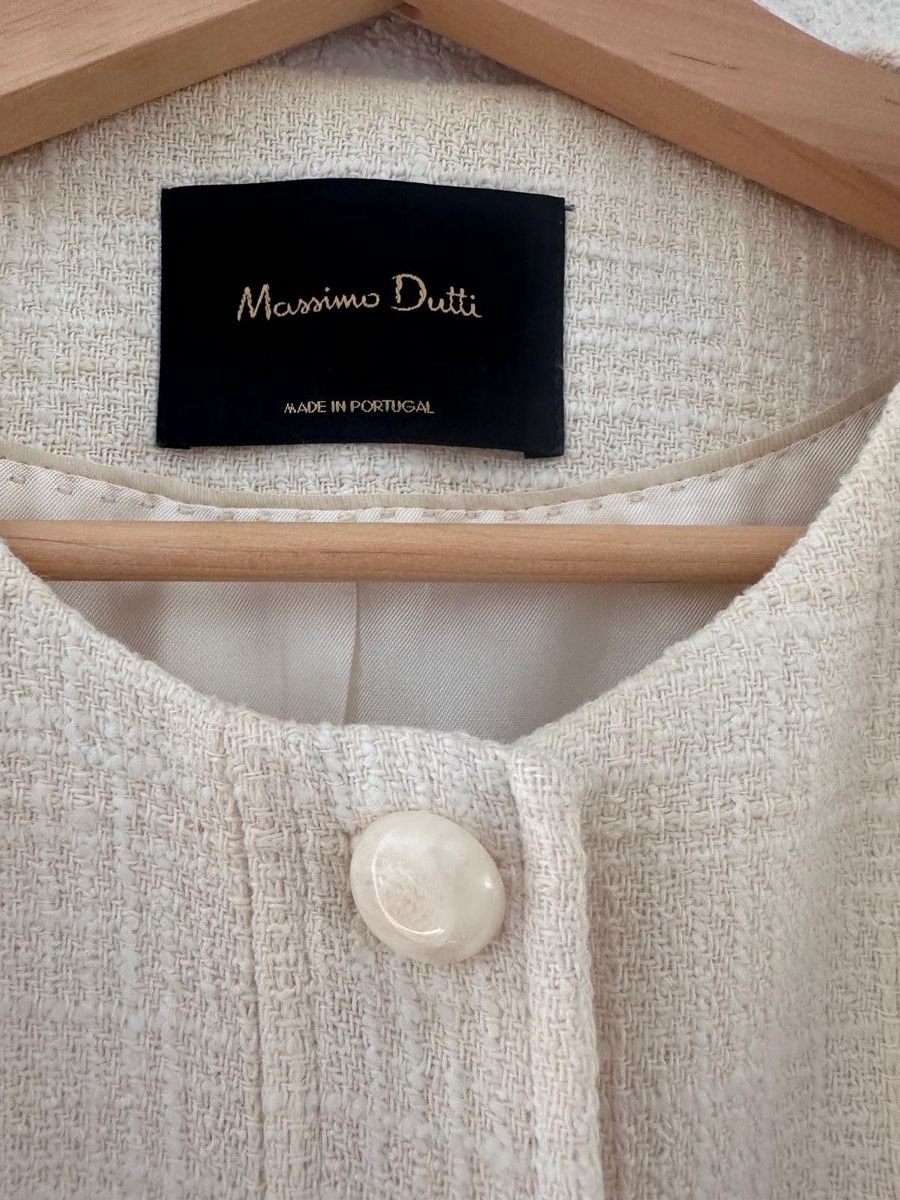 Massimo Dutti Jacken: Massimo Dutti Bouclé Jacke Creme – EUR 40 – elegant – Gebraucht aus Unterägeri von aig_7jjx 2