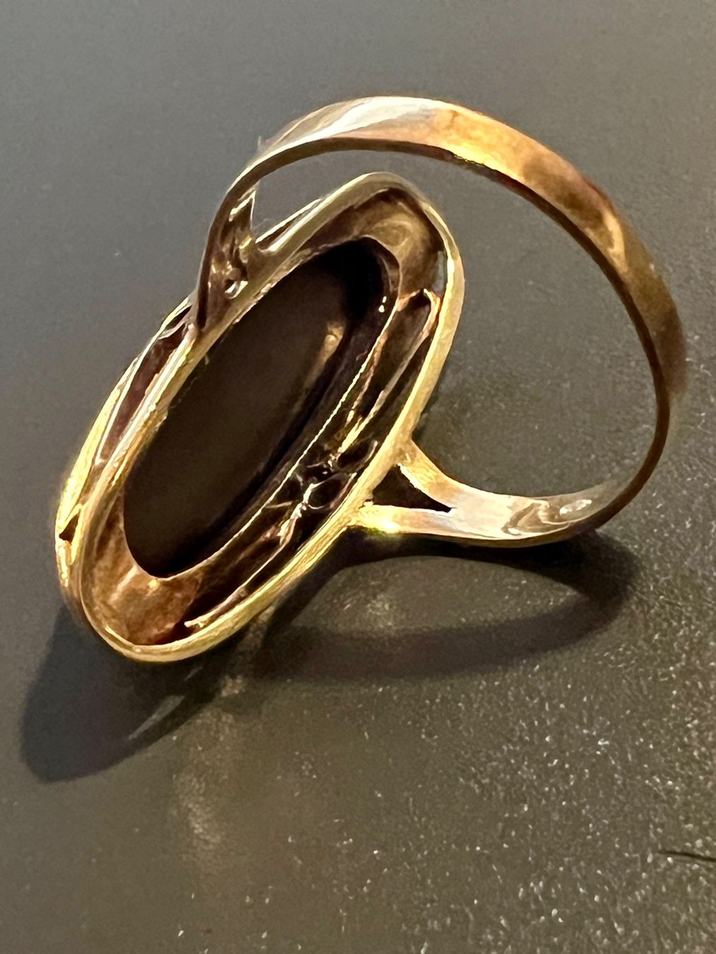 Anelli: Gold-Ring 14K Cabochon – Usato da Chur venduto da Penting1935 5