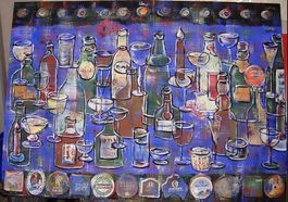 Acrylbild "BLUEBAR 2"