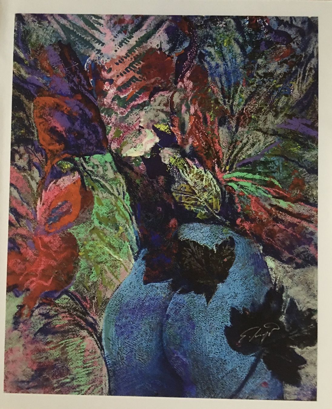 Grafiken & Lithographien: Ernst Fuchs       "Le Poppo en Vase"   GICLEE – Gebraucht aus Nennigkofen von Sommersonnen 2