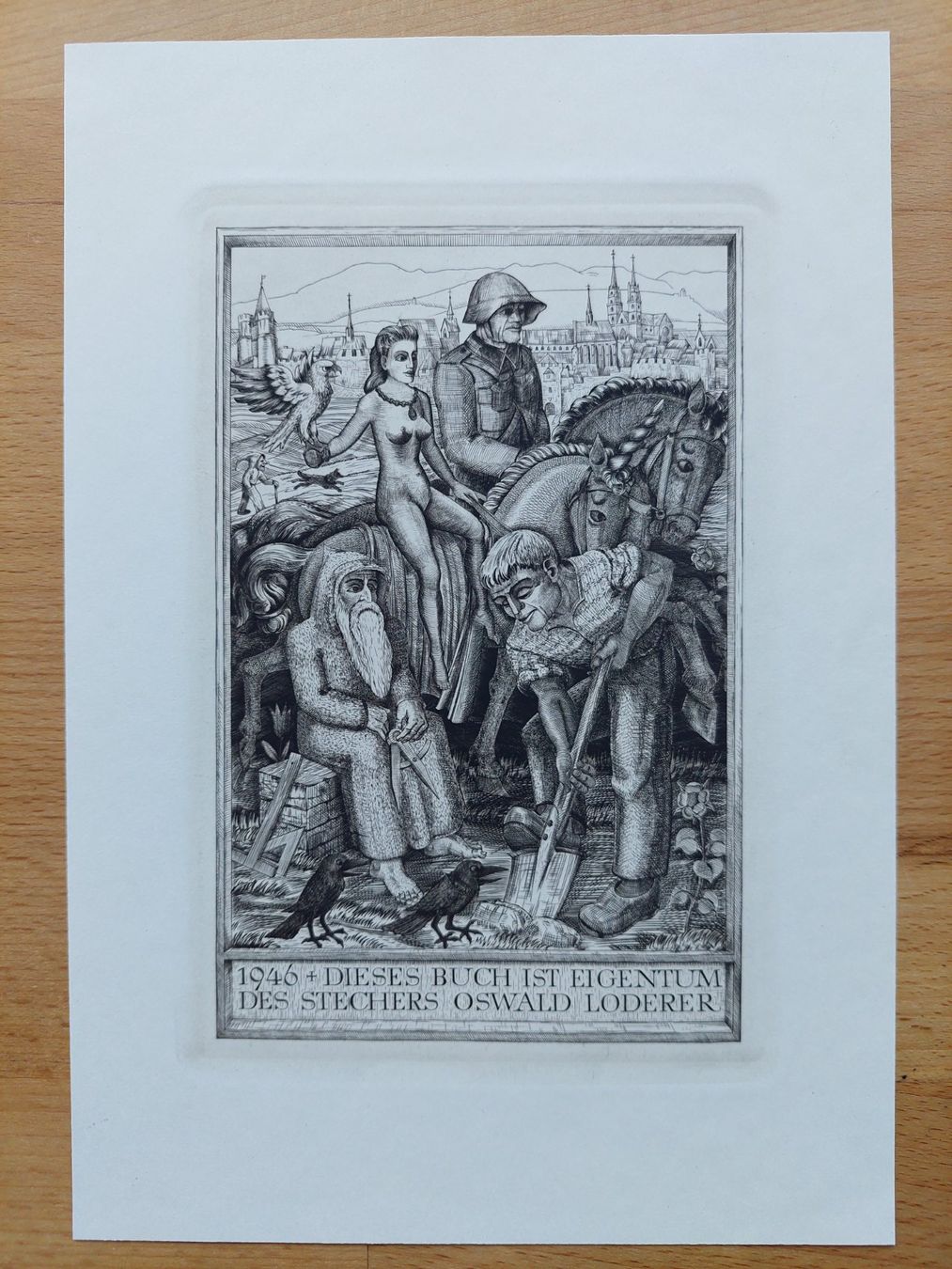 Gravures: Exlibris Oswald Loderer - Original Kupferstich – D'occasion à Obfelden par Exlibris-Art