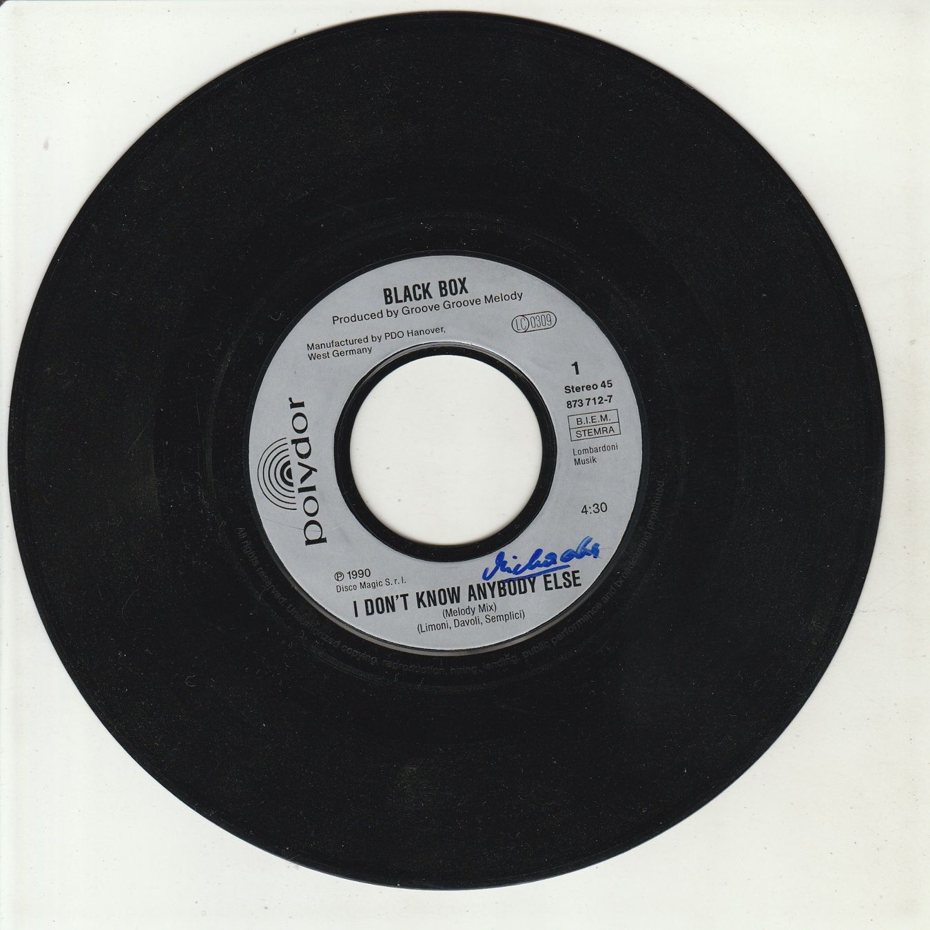 Dischi in vinile: Black Box - I don't know anybody else 7" Vinyl 1990 – Usato da Tübach venduto da JamesStone 2