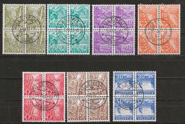 1934 : Serie Nr. 194 - 200 im Viererblock , KP 500.--