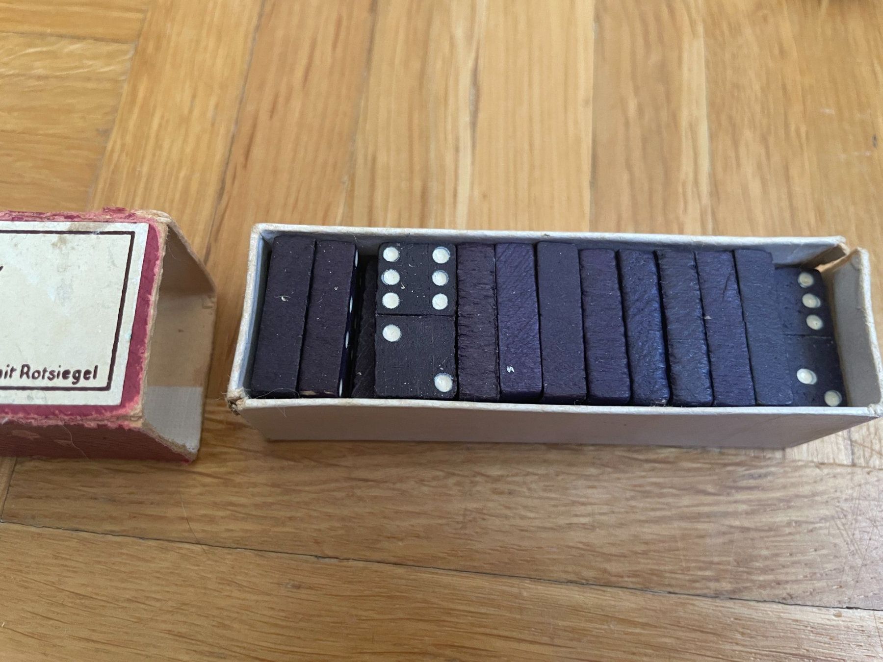 Giochi: Antikes Mini Domino Spiel – Usato da Dietlikon venduto da VintageStudioZurich 2