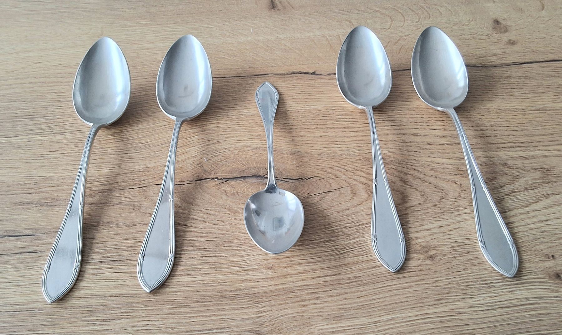 Jezler Löffel: 4 + 1 Löffel (Silber 800) JETZLER – Gebraucht aus Oftringen von Waltereg 6