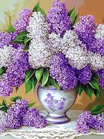 Diamond Painting Blumenstrauss Flieder Lila-150-30x40cm