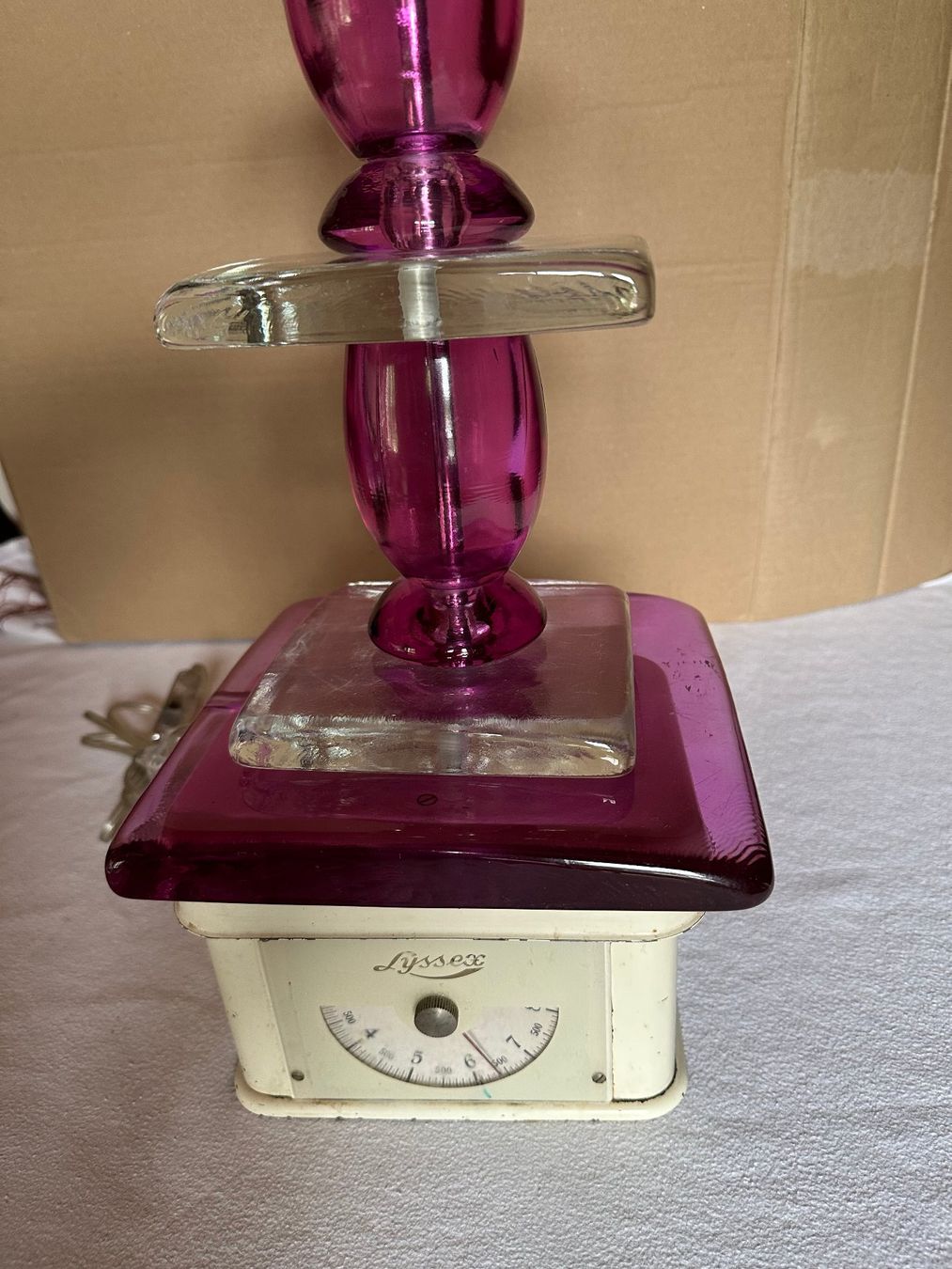 Lampen: Lampe de table en verre – Gebraucht aus Ste-Croix von BuffetSC 8