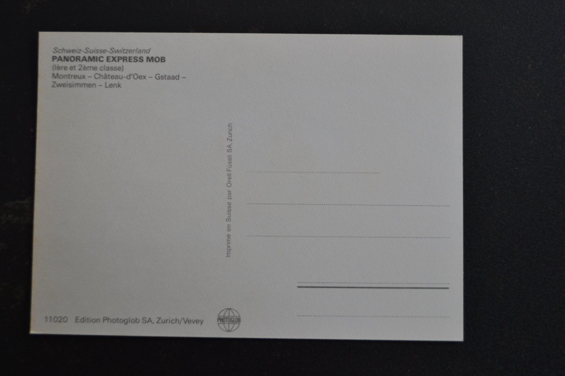 Cartoline postali: AK Panoramic Express MOB – Usato da Beinwil am See venduto da kajak55 1