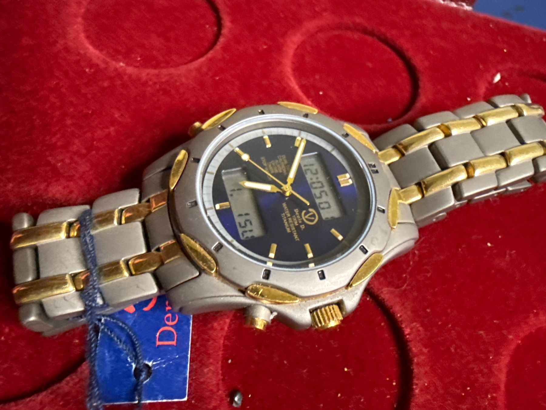 Uhren: Denis D. Dual Time 38.5 mm Nos – Neu (gemäss Beschreibung) aus Pfeffingen von Allhandelklgwatches 1