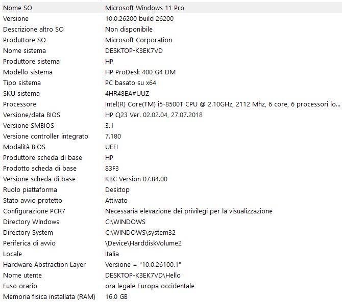 Hewlett Packard PC: Mini PC HP 800 G4 – Usato da Arosio venduto da pep_y2gj 2