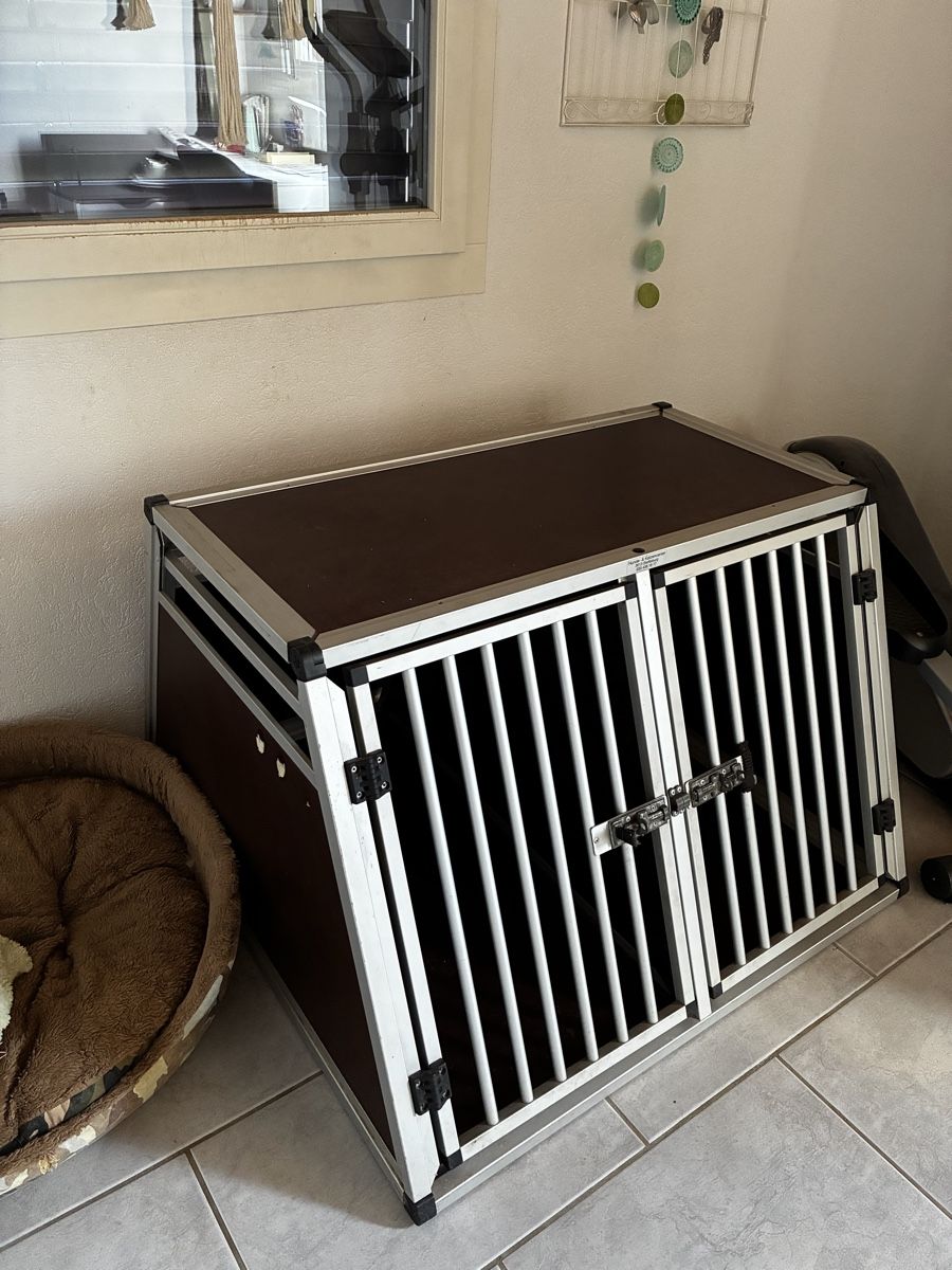 Gabbie, trasporto & Sicurezza: Doppel-Hundetransportbox Aluminium mit  – Usato da Zollbrück venduto da rah_2bv8 1