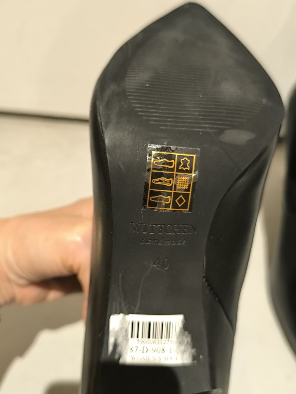 Scarpe da donna: Wittchen Black Leather Heeled Ankle Boots, Size 40 EU – Nuovo e nell'imballaggio originale da Winkel venduto da dan_r55h 5